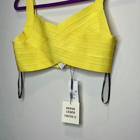 Herve Leger & Forever 21 Yellow Bandage Top - Picture 8 of 10